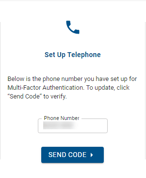 Send A Code send code button