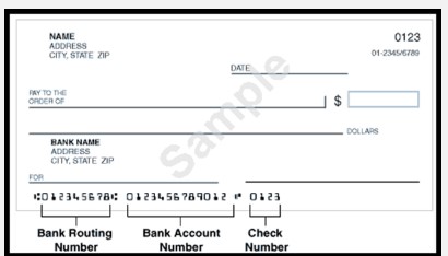 Bank routing number for mac